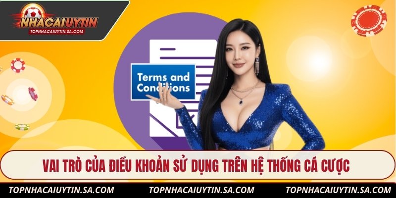 Vai trò của điều khoản sử dụng trên hệ thống cá cược